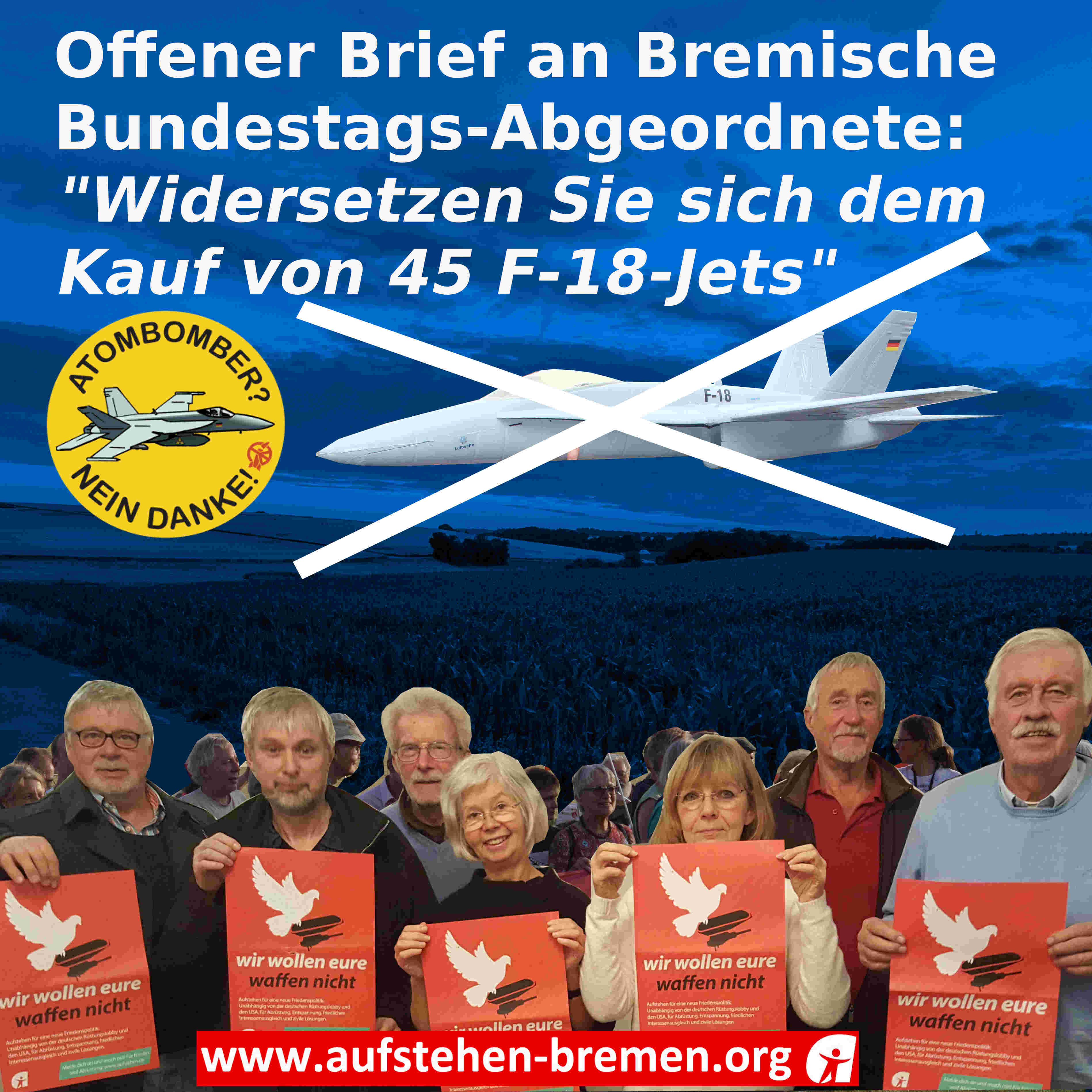 Offener Brief an Bremische Bundestags-Abgeordnete